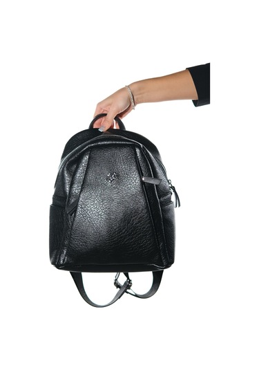 Luvishoes 1201 Siyah Grain Kadın Sırt Cantası