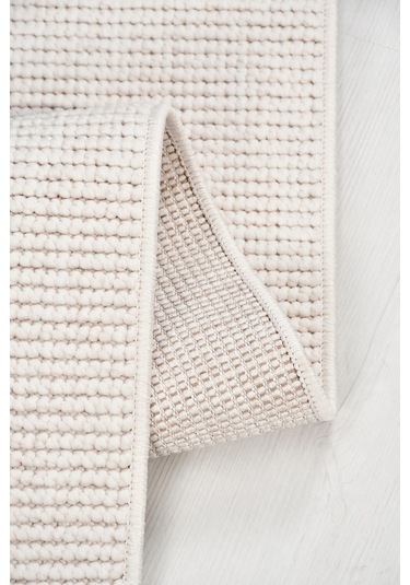 Ecolle Modern Halı Dayanıklı, Yumuşak Dokulu, Dokuma Taban, Tozumaz Krem