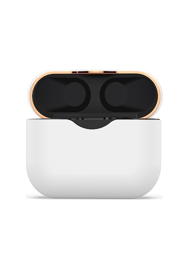 Youmex Sony Wf-1000xm3 İçin Silikon Koruyucu Kılıf - Beyaz, Esnek Materyal Kulaklık Koruması Beyaz