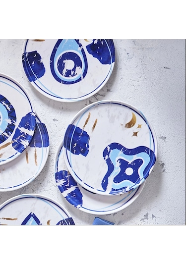 Fecra Teos 6 Parça Pasta Tabağı Seti