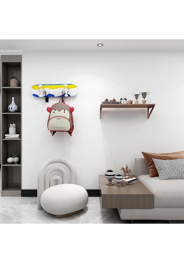 Wezone  Kaykay Askılığı - 2'li Set, 3kg Taşıma Kapasiteli Siyah