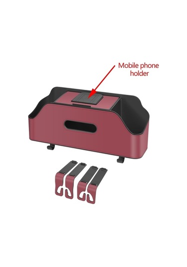 Trendooze Homyl Araba Arka Koltuk Koyu Kırmızı Organizatörü