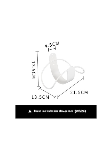 Yuntech01 304 Paslanmaz Çelik Bahçe Hortumu Depolama Rafı, Dışarıdaki Su Borusu Tutucusu, Araba Yıkama Su Krani Kanca Beyaz Dairesel Tel Tipi