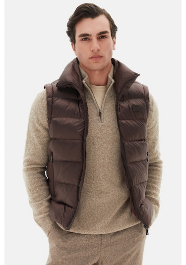 Twn Slim Fit Bordo Düz Yelek Mont 3ecy70501502m B01