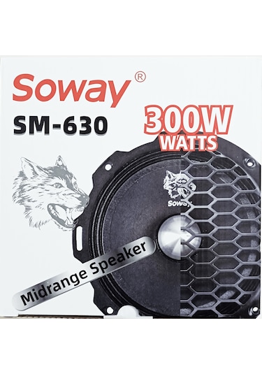 Soway Sm-630 16cm Profesyonel Midrange Kurşungöbek 300w150rms 2ad