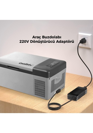 Coolist Cltacdc Kompresörlü Araç Buzdolapları İçin 220volt/12volt 6,0ah Dönüştürücü Adaptör Fr Cltacdc
