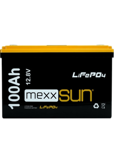 Mexxsun 12.8 Volt-100ah Lifepo4 Lityum Akü