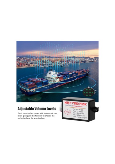 Dianziye Araba Klarnet Kontrol Cihazı - 8 Farklı Ses Efekti Seçimi, Ses Seviyesi Ayarlama, Kablolu Kumanda, 12-24v Uyumlu