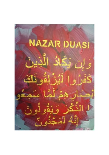 40 50 Nazar Duası Islami Tablo