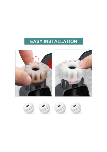 Youmex 4 Adet Tek Yönlü Mop Pedal Yer Değiştirme Parçası - O-cedar Ve Vileda Rotate İçin Uyumlu