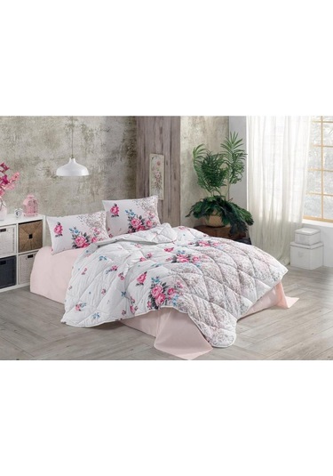Çift Kişilik Yorgan Seti Eylül Pembe