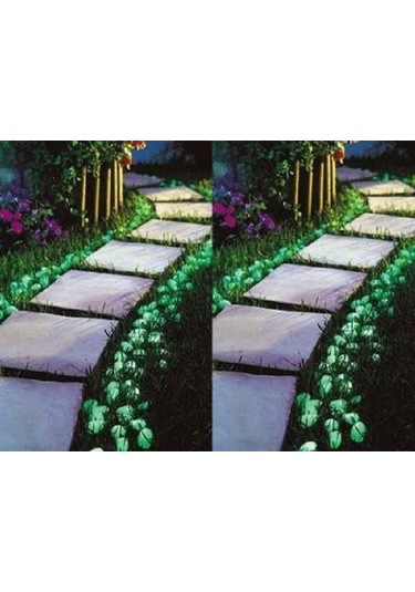 Fosforlu Çakıl Taşları (50 Adet) Yeşil