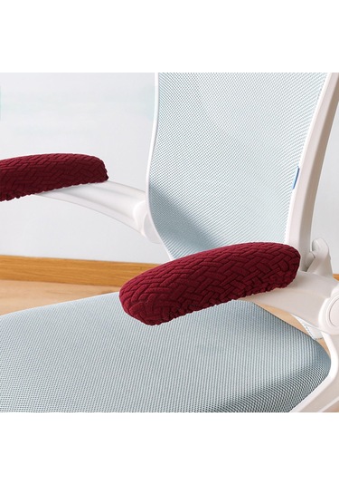 Suntek 2 Adet Ofis Koltuğu Kol Dayama Kılıfları Kırmızı