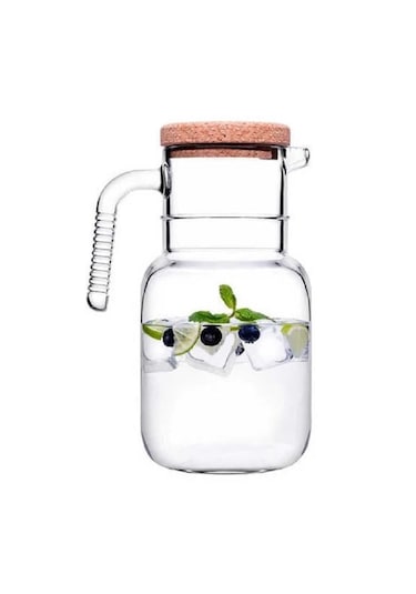 Paşabahçe Hoop Mantar Kapaklı Cam Karaf Sürahi - 1500 Cc 43783