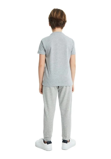 Galatasaray Büyük Logolu Çocuk Tee Gri T-shirt Gri