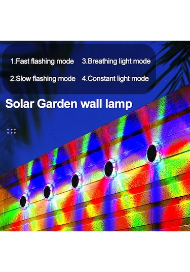Cbtx Dsl188 2 Adet Hareket Sensörlü Güneş Enerjili Bahçe Zemin Işığı, Rgb Işıklı Diğer