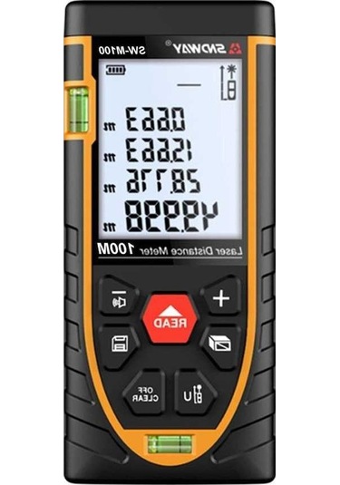 Besthome1 Sndway Kızılötesi Lazerli Yüksek Hassasiyetli Ölçüm Cihazı, 120m Mesafe Ölçer