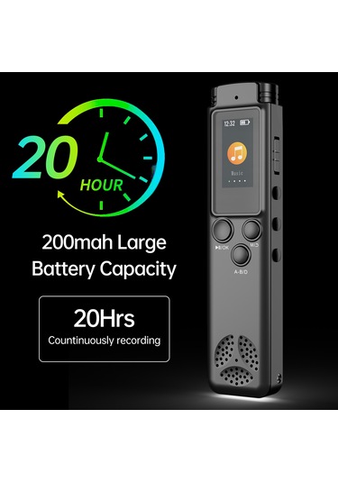 Singree K96 8gb Hafızalı Profesyonel Dijital Ses Kaydedici, 1536kbps Yüksek Kalite, Renkli Ekran Ve Şarj Edilebilir Pil