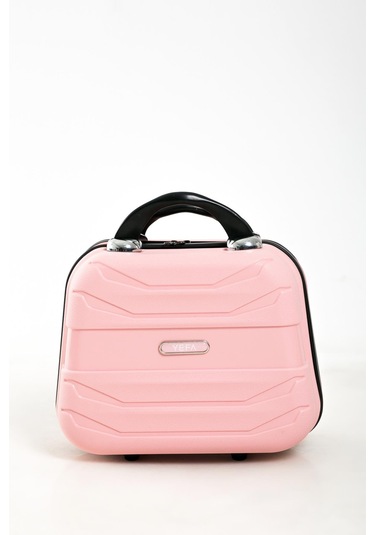 Yefa Pp Polipropilen Kırılmaz Büyük & Makyaj Boy 2'li Valiz Seti Pudra