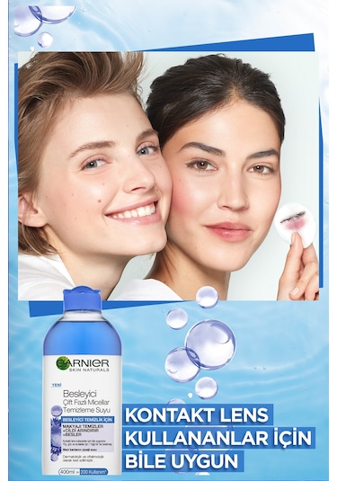 Garnier Besleyici Çift Fazlı Micellar Makyaj Temizleme Suyu 400 ML