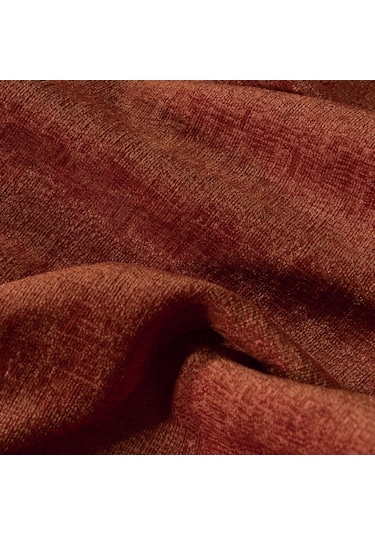 Jakarlı Şönil Koltuk Örtüsü Kanepe Örtüsü Koltuk Şalı 110x175 2 Ad. Kaymaz Kiremit Kiremit