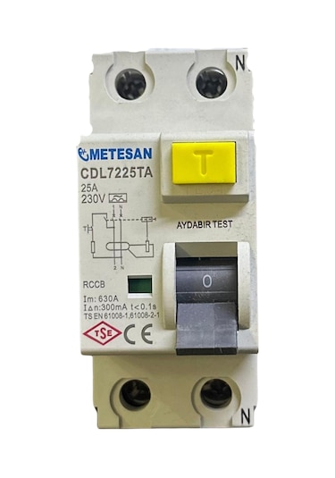 Metesan 2x25 300ma Kaçak Akım Koruma Rölesi