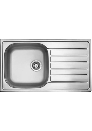 Ukinox Hypnos 50 Dekorlu Sağ Eviye Inox