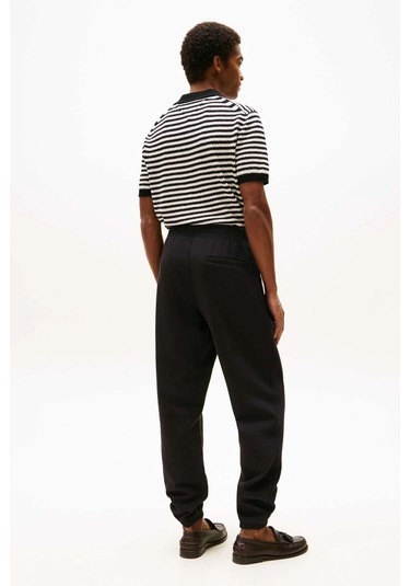 Erkek Monogram İşlemeli Eşofman Altı - Siyah Triple Black