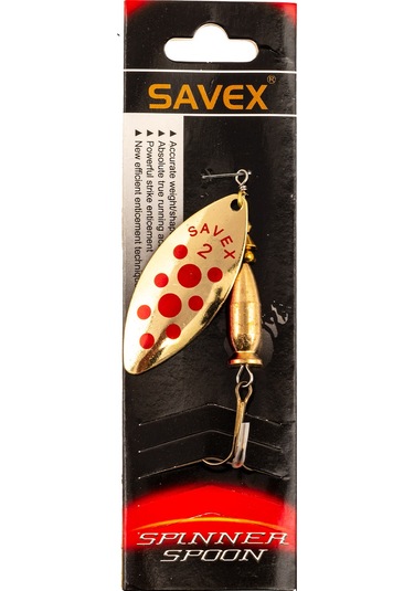 Turna Levrek Alabalık Döner Olta Kaşık - Alp Long - Altın/kırmızı - No:2/20gr