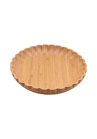 Mien Dayanıklı Bambu Tırtıklı Kenarlı Kase 25 Cm -7b129