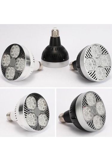 Siyah E27 35w P30 Led Ampul Par30 Ev Stüdyosu İçin Süper Hafif Parlak Spot Lamba Doğal Işık