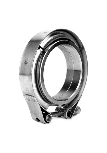 Geeroyoo 2.5 İnç 304 Paslanmaz Çelik V-band Klem + 2 Flanş, Turbo Egzos Sistemleri İçin Kaynaklı Bağlama, Evrensel Uyumlu Ve Dayanıklı