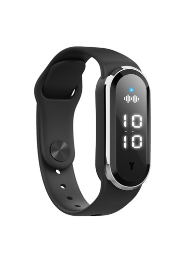 Symbee Siyah Ultrasonik Uyku/ Bahçe/ İç Mekan Modlu Uçucu Kovucu Bileklik - Saat Ve Adım Sayımı Özellikli, Çocuk & Yetişkin İçin Dış Mekan Koruyucu