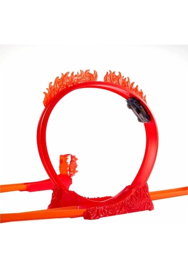 Nessiworld Hmc04 Hot Wheels Track Builder Alev Temalı Akrobasi Seti Çok Renkli