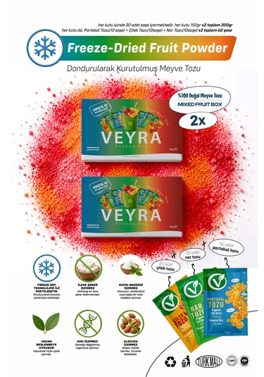 Mixed Fruit Box 30'lu Meyve Tozu 2'li Paket