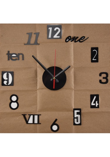 Gatherco Kendin Yap Duvar Saati - Modern 3d Aynalı Duvar Saati Dekoru, Roma Rakamlı Saat - Duvar Sticker Saati Ev Odası Dekoru Siyah Diğer