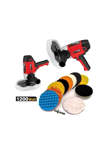 Germany Style 99756VFX 6 Kademe Devir Ayarlı 1200 W Polisaj Makinesi 180 MM