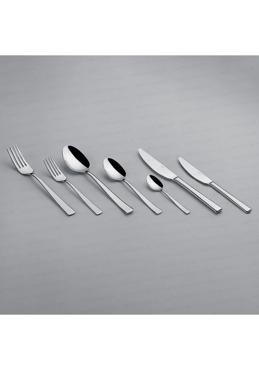 Nehir Deniz Sade 12 Kişilik 84 Parça Kutulu Çatal Kaşık Bıçak Takımı