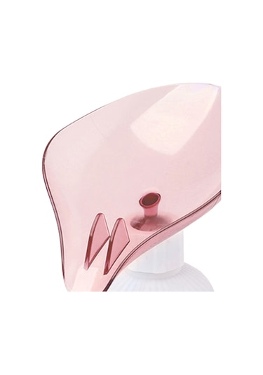 Suntek Banyo Pembe Plastik Yaprak Şekli Sabunluk Tutucu