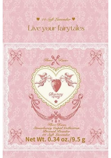 Flower Knows Strawberry Cupid Pore-blur Powder Pudra 01 Soft Lavender
