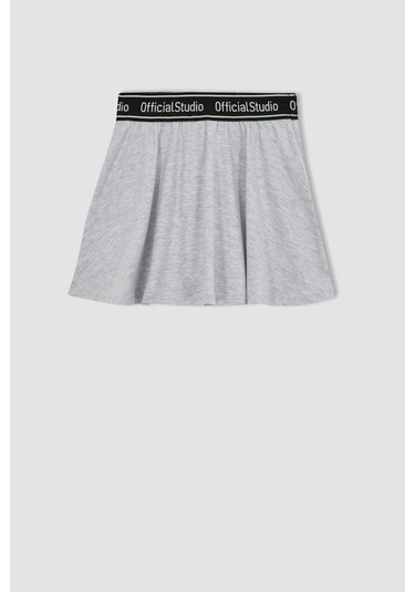 Kız Çocuk Şort Etek Gri