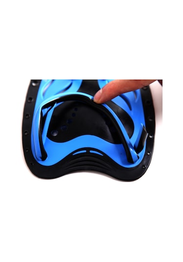 Geeksen Yumuşak Silikonlu Pp+tpr Yüzme Eldiveni, Doğal Mekanik Tasarım, Mavi S Bedeni 19x13cm - Tp-200 Serisi Mavi