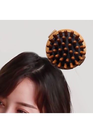 Homyl Kol Bel Bacak Için Ahşap Masaj Sırt Kas Taşınabilir Kahverengi