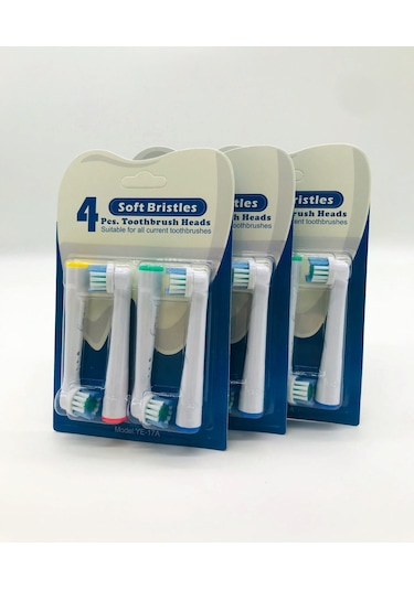 Hannah Şarjlı veya Pilli Diş Fırçası Başlığı 12'li