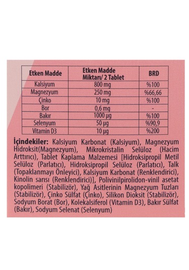 Phytodef Kalsiyum Magnezyum Çinko 60 Tablet + Phytodef Magnezyum B6 D3 30 Tablet