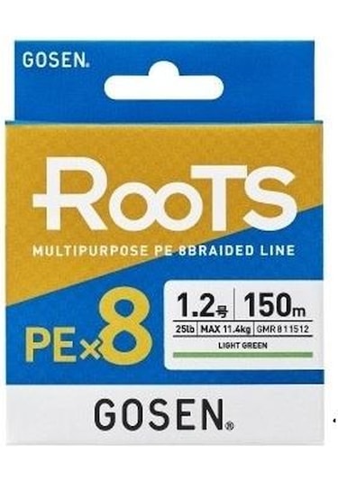 Gosen X8 Roots Pe 8 Örgü Spin İp Misina 150mt A Yeşil Pe1 0 0 171mm