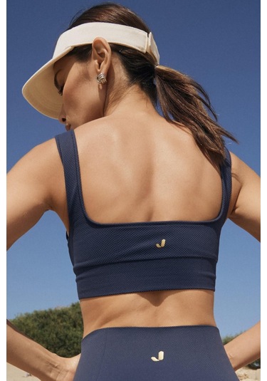 Jerf Holly Petek Desenli Kaplı Bralet Lacivert 001