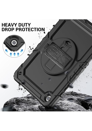 Dancemonkey Samsung Tab A9 Plus 11 İçin Yumuşak Siyah Silikon Kılıf