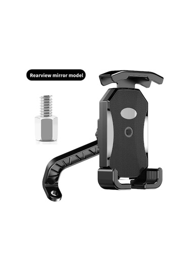 Tongxida Alüminyum Motosiklet Telefon Tutucu Bisiklet Braketi - 2 Stil Seçenek: Gidon/dikiz Aynası - Evrensel Uyumlu -