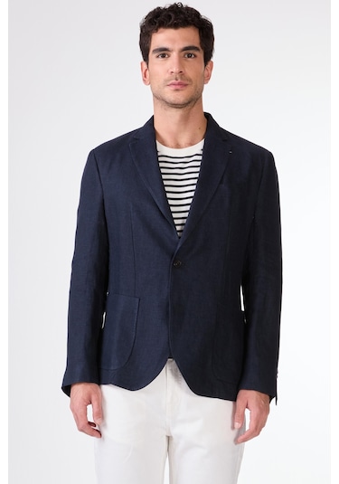 Lacivert Erkek Ceket - Slim Fit Lacivert